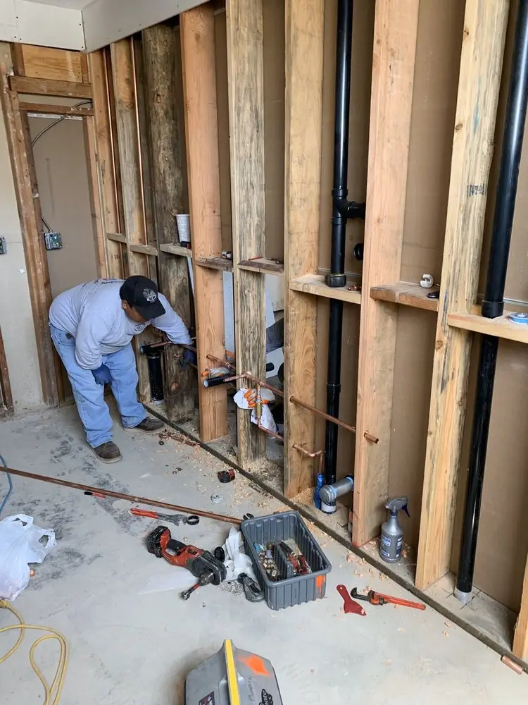 Commercial rough-in plumbing for Water Heater Replacement in Long Point Park